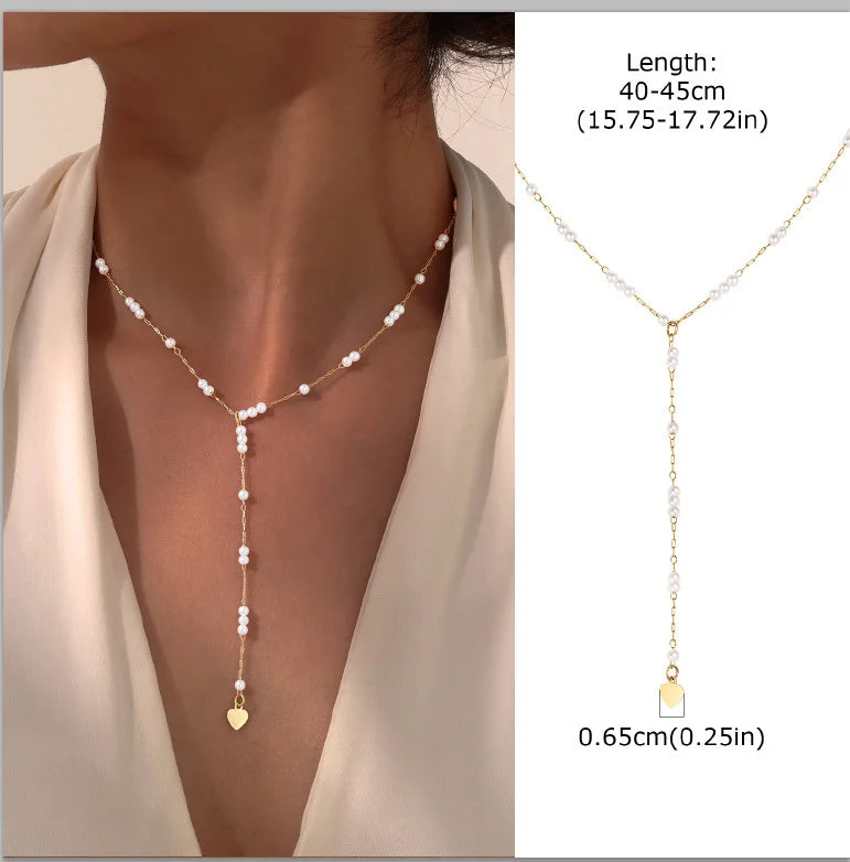 Stainless Steel Lariat Necklace