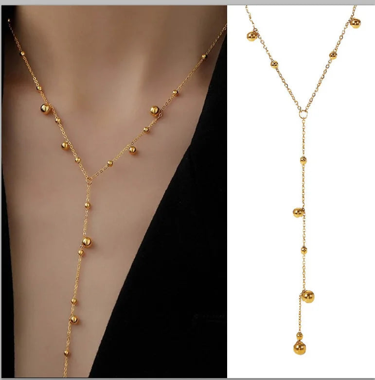 Stainless Steel Lariat Necklace