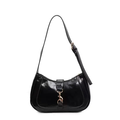 Chic Women's Crossbody Bag - Retro-Inspired Small Square Shoulder Purse with Zip Closure, Durable PU Material